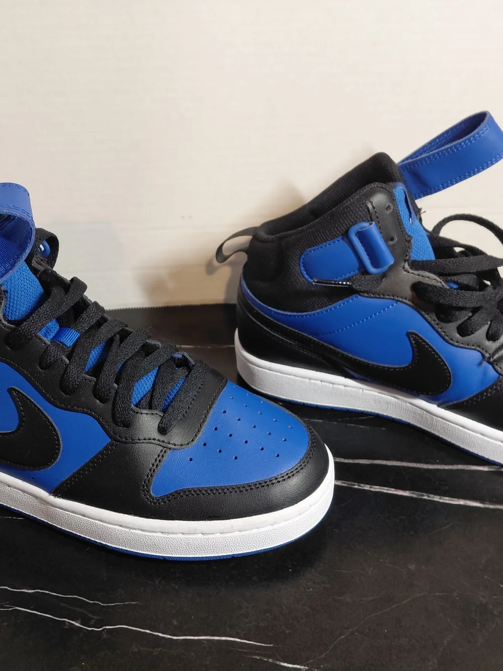 Nike Men’s High-Top Basketball Shoes - Black & Royal Blue